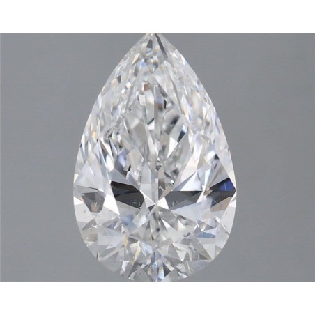 Diament szlif gruszkowy, 2ct, SI1, E, GIA 1418693281