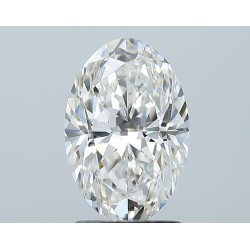 Diament szlif owalny, 2ct, SI1, H, GIA 2231811323