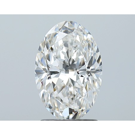 Diament szlif owalny, 2ct, SI1, H, GIA 2231811323