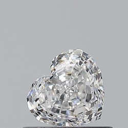Diament serce, 0.5ct, VVS2, E, GIA 6502657647