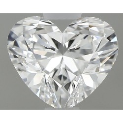 Diament serce, 0.6ct, VS1, E, GIA 7533583433