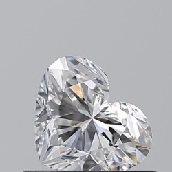 Diament serce, 0.5ct, VVS2, F, GIA 6532881411