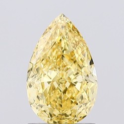 Diament laboratoryjny o barwie fantazyjnej szlif gruszkowy, 1.18ct, VVS2, Fancy Vivid Yellow, IGI LG671477504