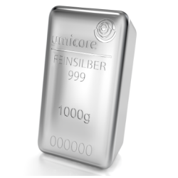 Sztabka srebra 1 kilogram Umicore LBMA