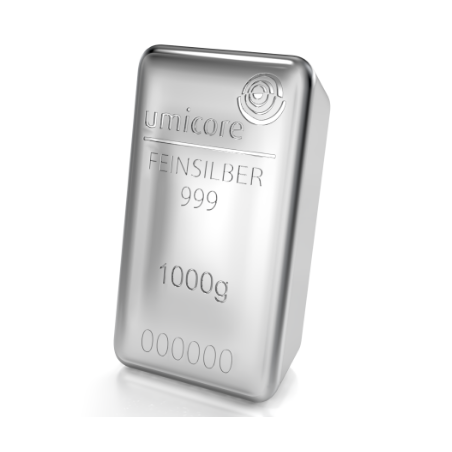 Sztabka srebra 1 kilogram Umicore LBMA