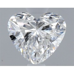 Diament serce, 0.5ct, VS1, E, GIA 6545303708