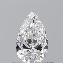 Diament szlif gruszkowy, 0.52ct, VS1, E, GIA 6542000531