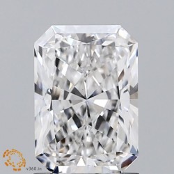 Diament laboratoryjny radiant, 1.56ct, VVS2, E, GIA 6472137780
