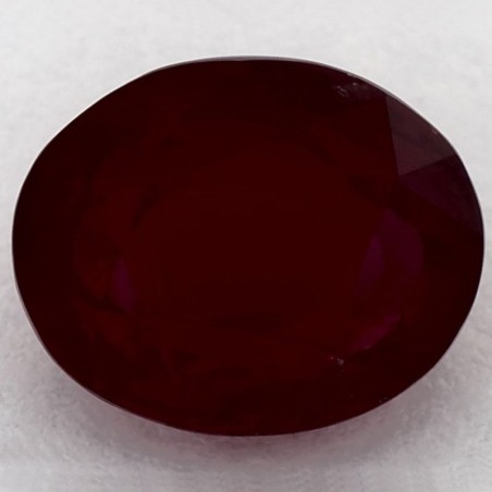 Rubin szlif owalny, 3.08 ct, RED, GIA 2231465054