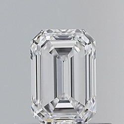 Diament szlif szmaragdowy, 0.5ct, VS2, D, GIA 1549333480