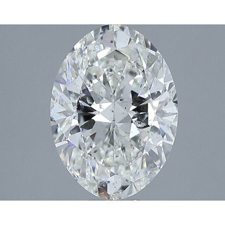 Diament szlif owalny, 2ct, SI1, H, HRD 250000255514