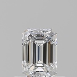 Diament szlif szmaragdowy, 0.5ct, VS2, E, GIA 7516987158