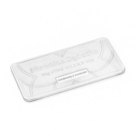 Sztabka srebra 100g Mennica Sądecka Chojnacki & Kwiecień