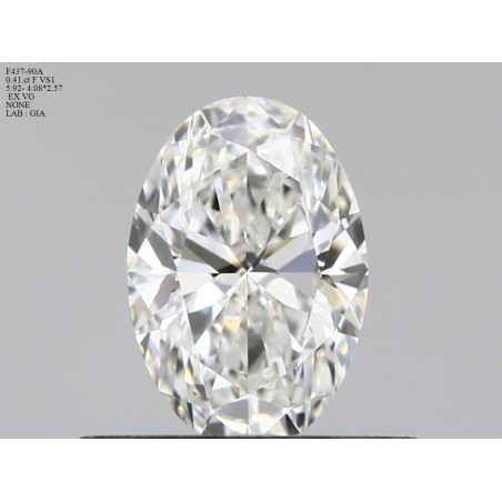 Diament szlif owalny, 0.41ct, VS1, F, GIA 2544383343