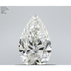 Diament szlif gruszkowy, 0.45ct, VS2, F, GIA 1549383489