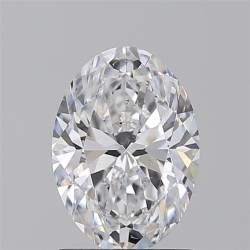 Diament szlif owalny, 1.51ct, SI1, D, GIA 2544372936