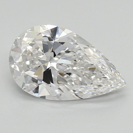 Diament laboratoryjny szlif gruszkowy, 1.5ct, VVS2, E, IGI LG734525734