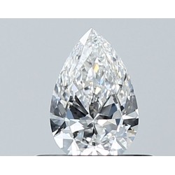 Diament szlif gruszkowy, 0.4ct, VVS1, E, GIA 6542380360