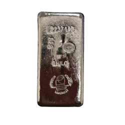 Sztabka srebra 1 kilogram SAAMP