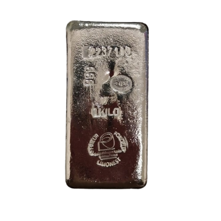 Sztabka srebra 1 kilogram SAAMP