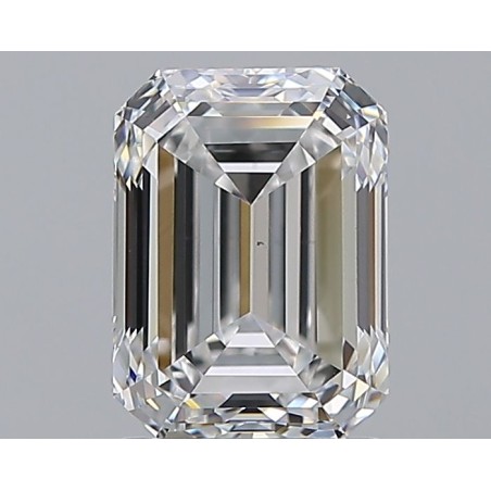 Diament szlif szmaragdowy, 2ct, VS2, E, GIA 5232678783
