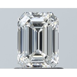 Diament szlif szmaragdowy, 1ct, VVS2, H, GIA 6233832093