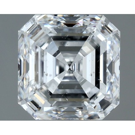 Diament szlif szmaragdowy kwadratowy, 1ct, SI2, E, GIA 6532638384