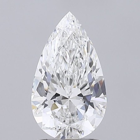 Diament laboratoryjny szlif gruszkowy, 1.51ct, VVS1, E, IGI LG756524099