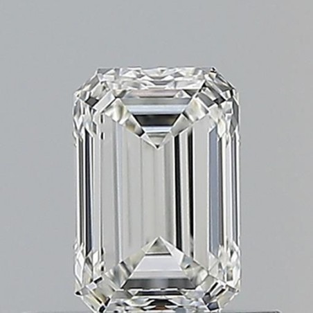 Diament szlif szmaragdowy, 0.5ct, VVS2, G, GIA 6542375405