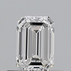 Diament szlif szmaragdowy, 0.5ct, VVS1, D, GIA 5543364411