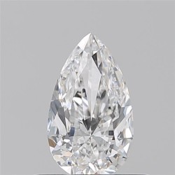 Diament szlif gruszkowy, 0.5ct, VS2, E, GIA 6545376970