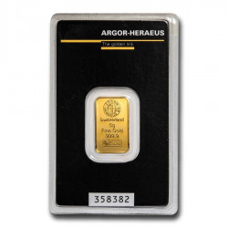 Sztabka Złota 5 gramów  ARGOR - HERAEUS LBMA
