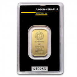 Sztabka Złota 10 gramów  ARGOR - HERAEUS LBMA