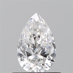 Diament szlif gruszkowy, 0.5ct, VVS2, E, GIA 7548325822