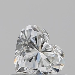 Diament serce, 0.5ct, VS1, H, GIA 1537161343