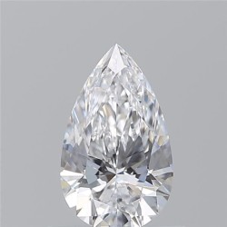 Diament szlif gruszkowy, 0.7ct, VS2, D, GIA 6535323962