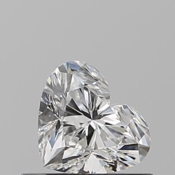 Diament serce, 0.5ct, VVS2, E, GIA 6532730225
