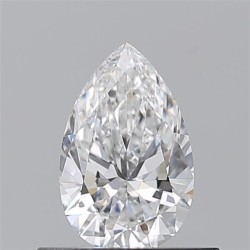 Diament szlif gruszkowy, 0.5ct, VS2, E, GIA 6535696537
