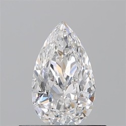 Diament szlif gruszkowy, 0.5ct, VVS2, E, GIA 6532851063