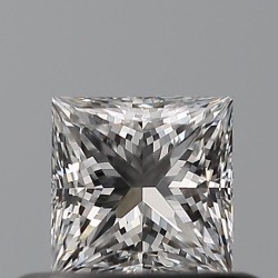 Diament szlif princess, 0.4ct, VVS2, E, GIA 6545421060