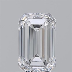 Diament szlif szmaragdowy, 1.21ct, VS1, D, GIA 7541030652