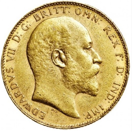 Złota moneta 1 Suweren 1902-1910 r. Edward VII Australia