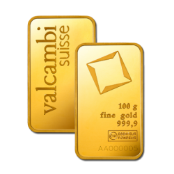 Sztabka Złota 100 gramów VALCAMBI LBMA - bita