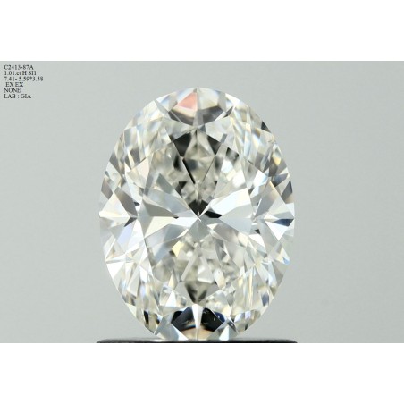 Diament szlif owalny, 1.01ct, SI1, H, GIA 6512044633