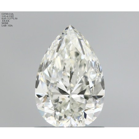 Diament szlif gruszkowy, 1.01ct, SI2, I, GIA 5546063037