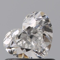 Diament serce, 0.6ct, VS2, E, GIA 6401982211