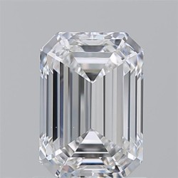 Diament szlif szmaragdowy, 1.5ct, VVS2, E, GIA 7531936169