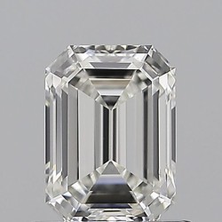 Diament szlif szmaragdowy, 0.9ct, VVS1, H, GIA 6545167739