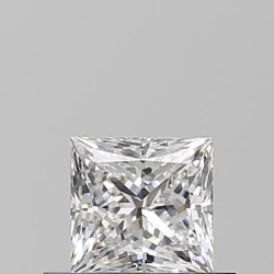 Diament szlif princess, 0.51ct, VVS1, E, GIA 7546406529