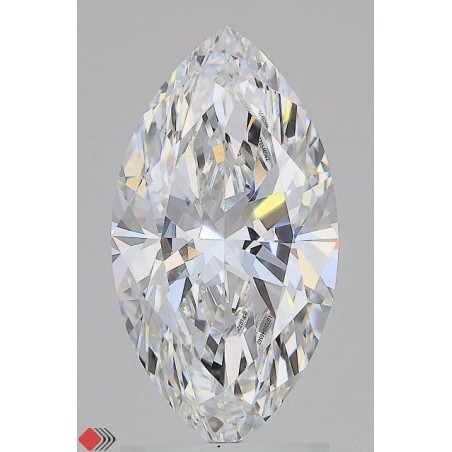Diament laboratoryjny markiza, 2.33ct, IF, E, IGI LG726546562
